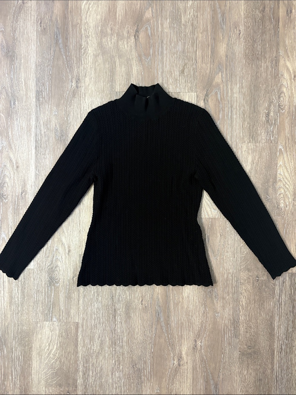 Sezane mock neck sweater top